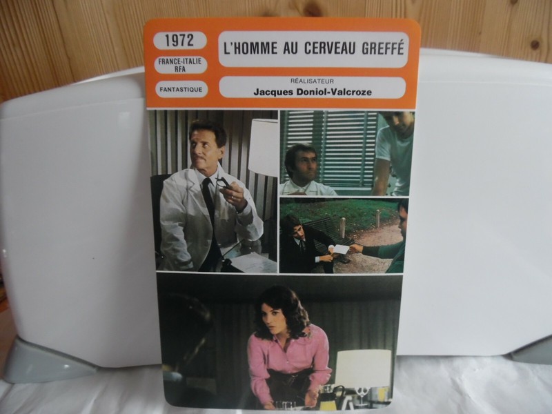 Carte Fiche Monsieur Cinema 1972 - L'Homme Au Cerveau Greffe - CarrièRe Machiave