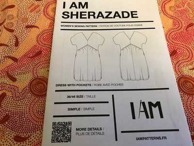 I am sherazade womens sewing pattern dress french pattern