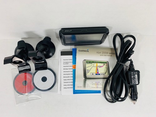 Garmin Nuvi 255w GPS Navigation System Bundle. Car Charger & 2 Mounts. Tested!