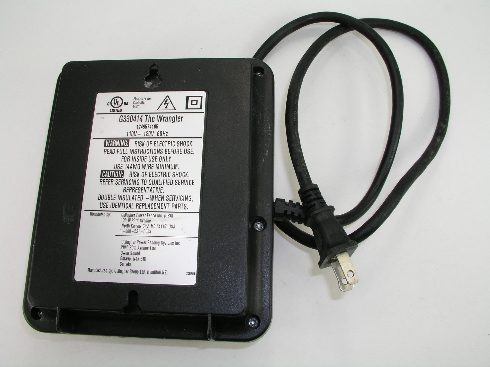 Electric Fence Energizer, Gallagher M100