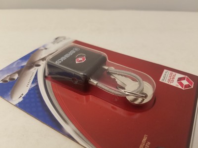 BRINKS 28mm Keyed Luggage Lock | TSA Accepted | Flex Shackle | 165-25107 | Black
