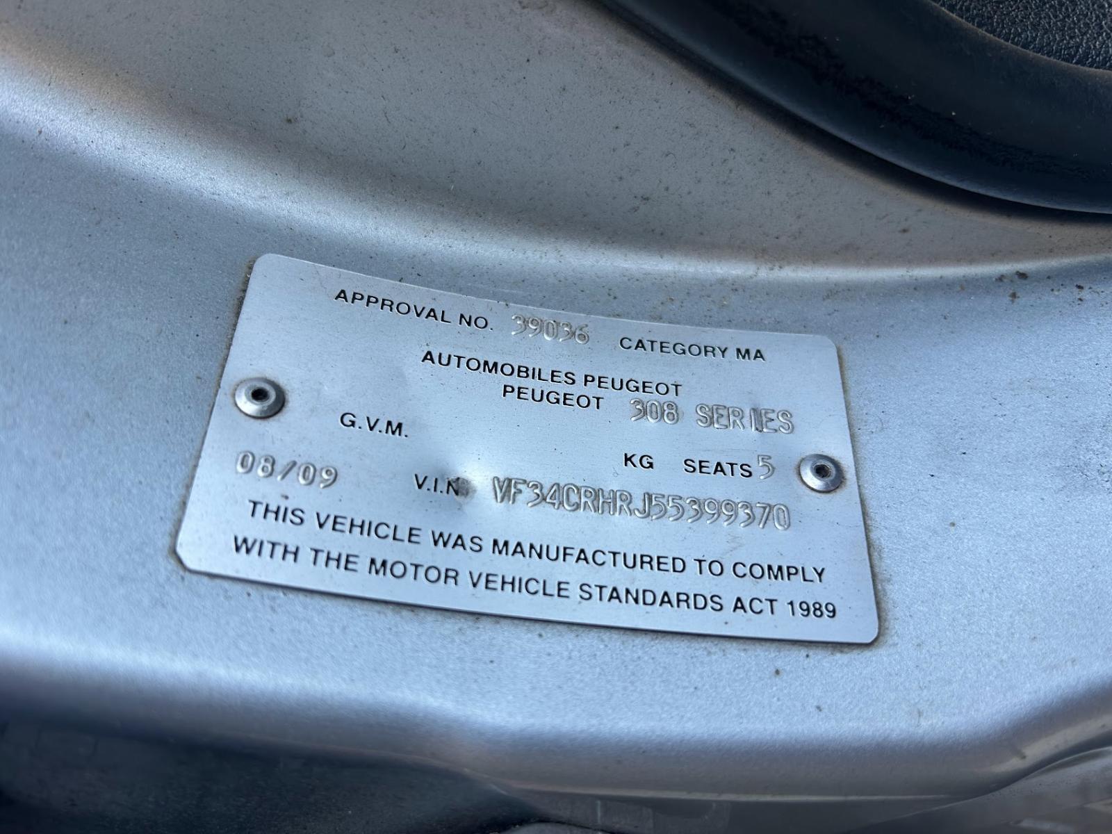 2009 Peugeot 308 INTERIOR MIRROR T7 09/07-01/14 image 5