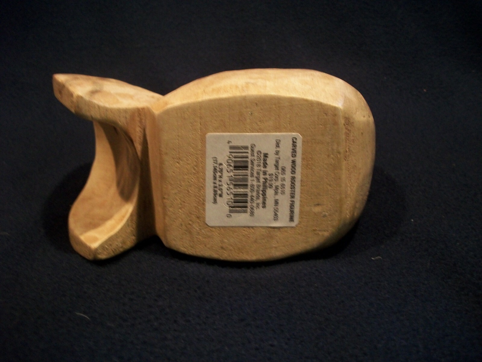 NEW~Charming Carved Wood Crowing Rooster Figurine Figural Target Corp