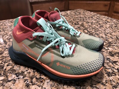 Size 6 - Nike React Pegasus Trail 4 Gore-Tex Alligator Orange Trance