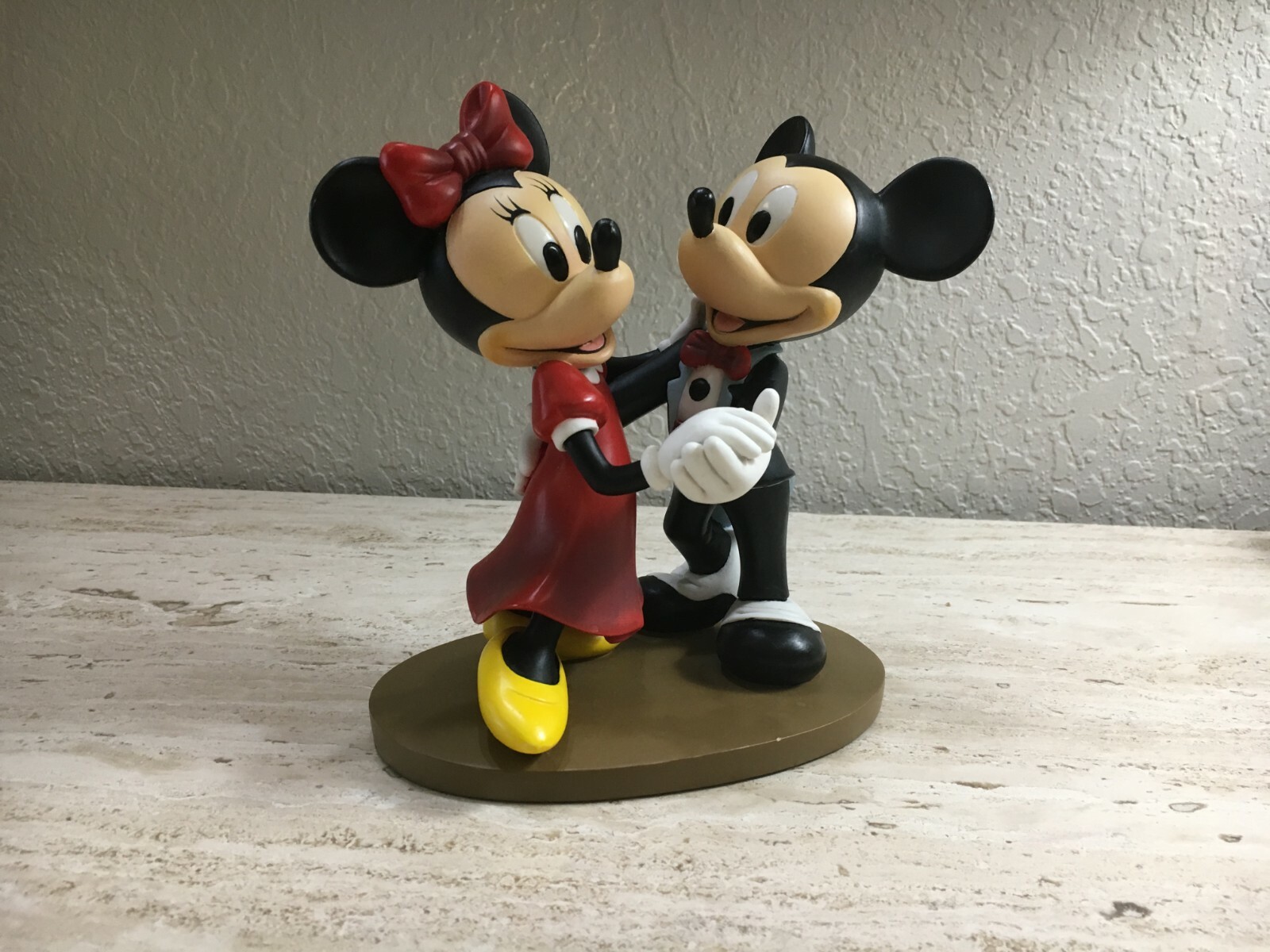 DISNEY MICKEY & MINNIE DANCING FIGURINE PURCHASED IN DISNEY