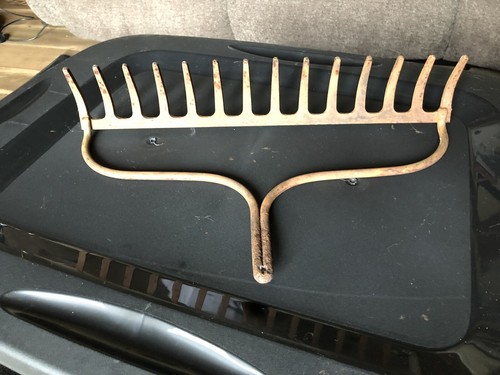 Vintage Rare Design Garden Rake Head for Repurpose  Wine Glasses, Jewelry, Etc.