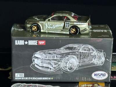 Kaido House x Mini GT Nissan Skyline GT-R (R34) Kaido Works 