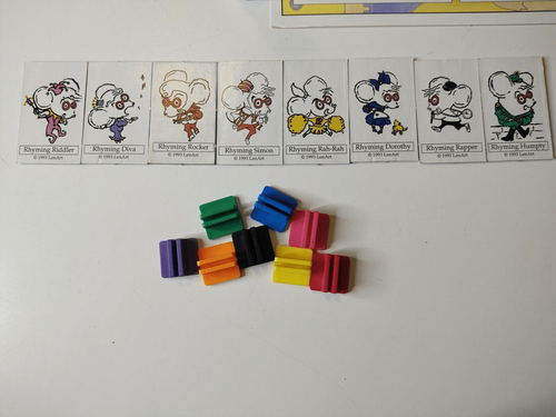 Vintage A Rhyme in Time Board Game 1993 LenArt  Party Fun Complete