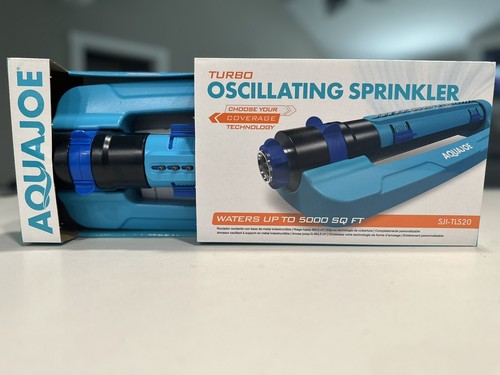 Aqua Joe Turbo Oscillating Lawn Sprinkler - 5000 sq ft Coverage