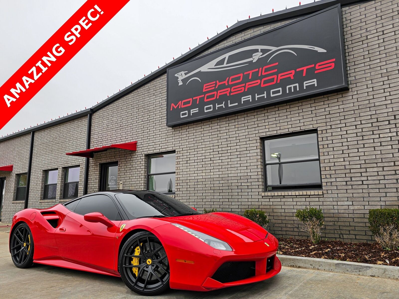 2017 Ferrari 488 GTB, Rosso Corsa with 8865 Miles available now!