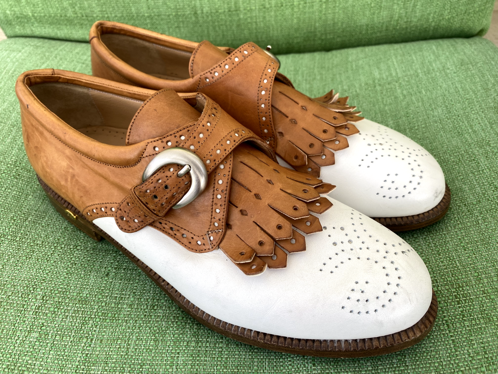 ウォルタージェヌインゴルフシューズハンドメイドイタリー製