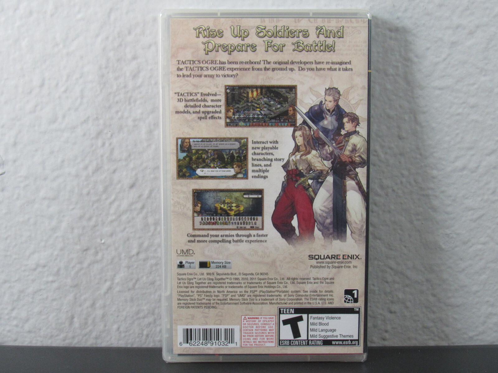 Tactics Ogre: Let Us Cling Together (Sony PSP, 2011) +Protective Case (BRAND NEW