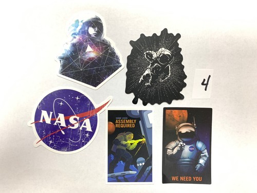 Lot Stickers For Water Bottle Laptop Skateboard Space NASA A