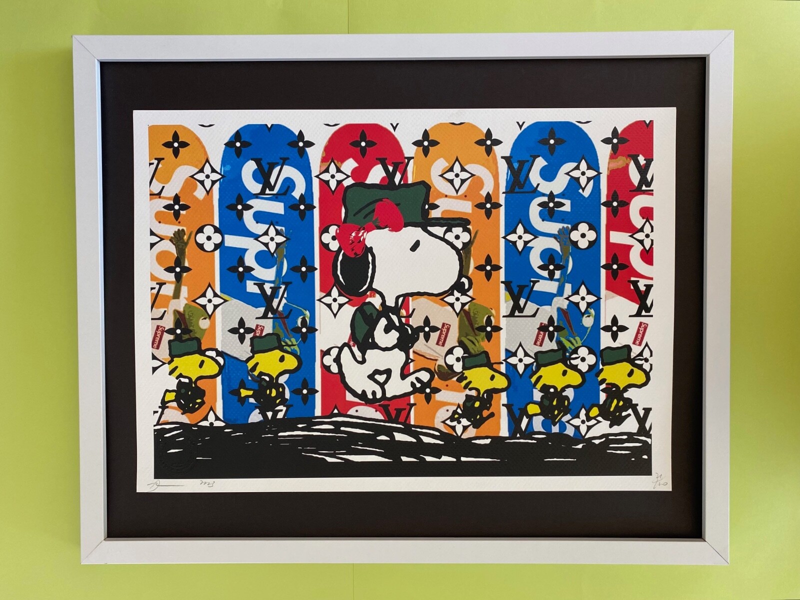 🔥 Death NYC Large Framed 16x20in Pop Art Original COA 🔥 Death NYC Large Framed 16x20in Pop Art Original COA