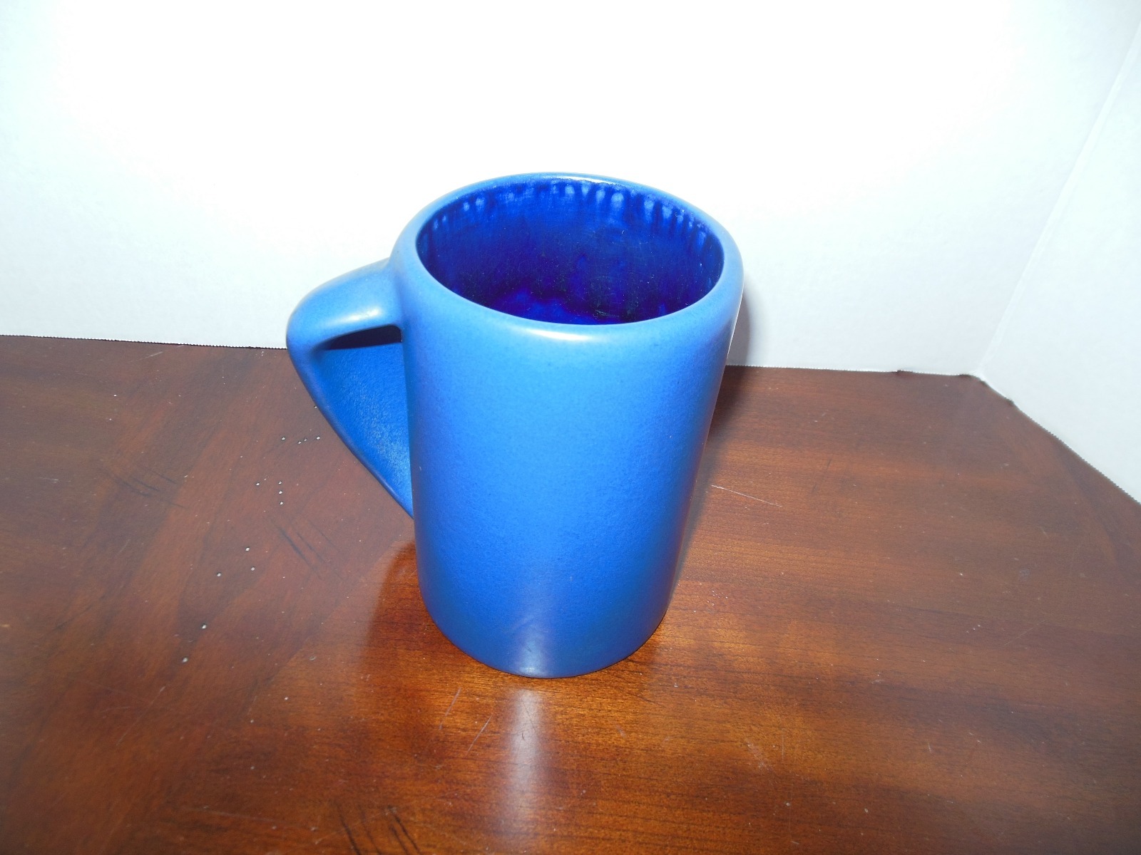 Beauce Ware Pottery 1960's Brutalist Jacques Garnier Mug Quebec Blue Unique