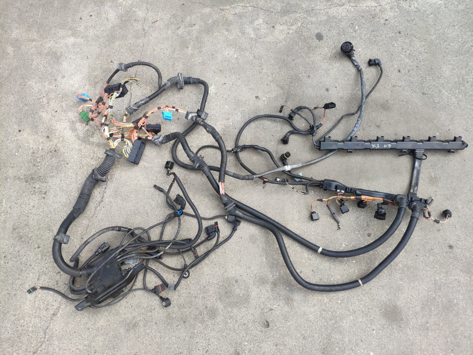 2007 BMW X3 ENGINE MOTOR transmission WIRE WIRING HARNESS