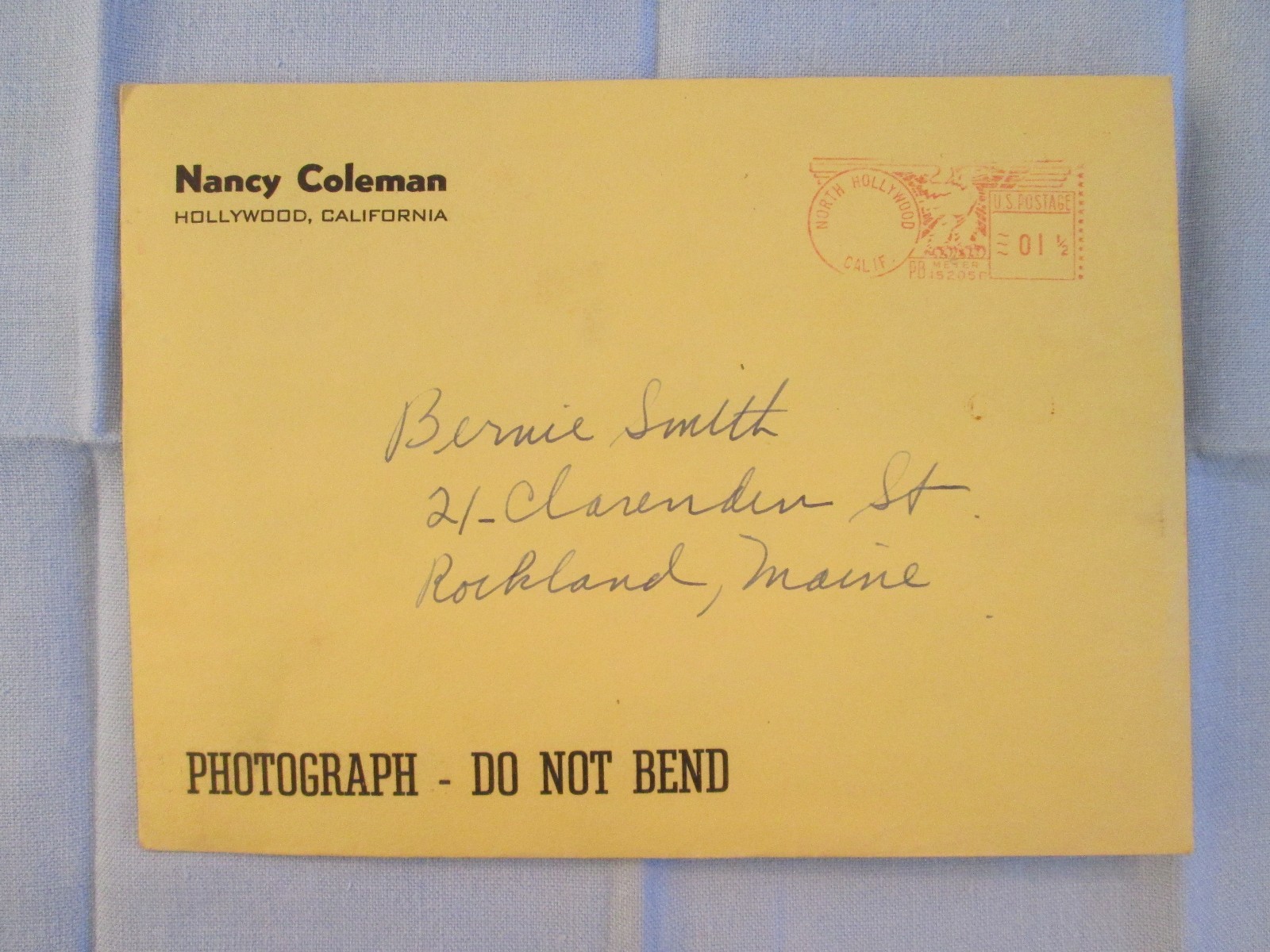 Nancy Coleman Signed Photograph