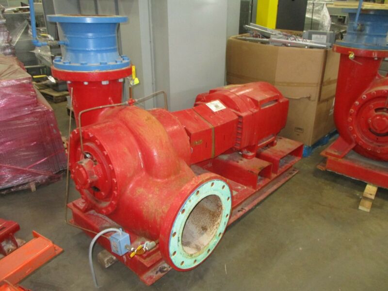 Bell & Gossett Pump w/AC Motor VSCS 12X14 BF 16.625 4500GPM 100ft Head 460V Used