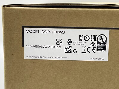 DHL SHIP brand New IN BOX Delta DOP-110WS HMI touch sreen10-inch DOP110WS
