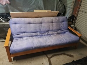 Classic wooden fold out Futon | Sofas | Gumtree Australia ...