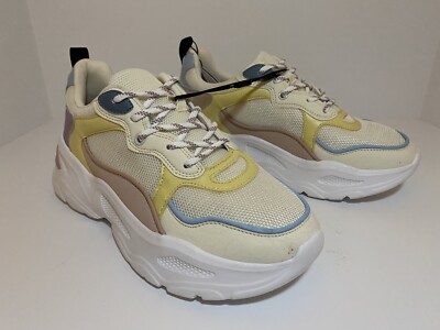 Bershka Multicolor  1510/560/202 Comfort White Pink Blue Sneaker Size 9