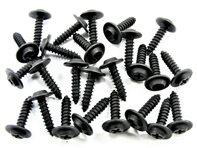 Black Interior Trim Screws- #10 x 3/4'' Long Flat Top- 1/2'' Head- 25 screws J#205