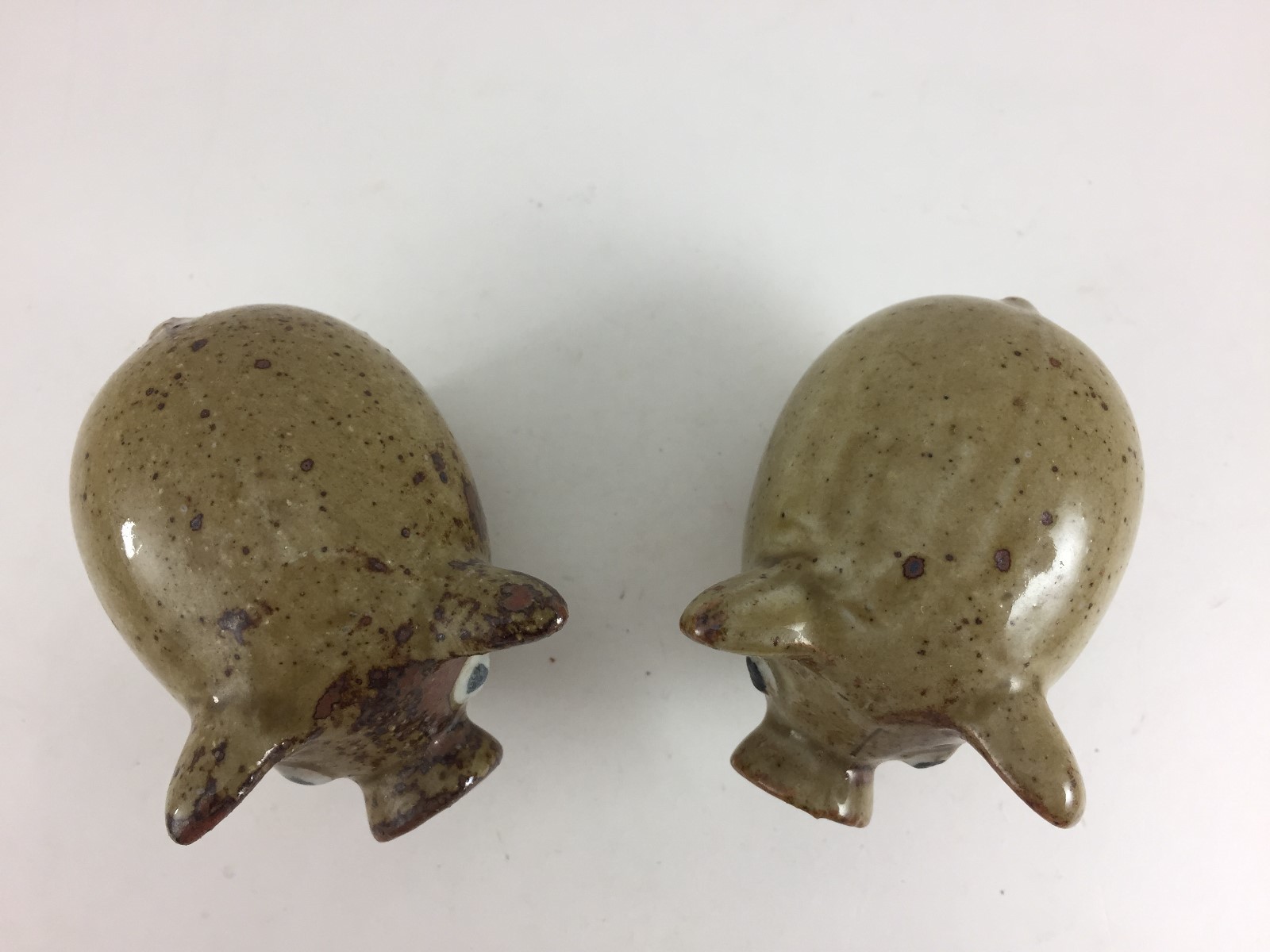 UNBRANDED VINTAGE GREEN PIG SALT AND PEPPER SHAKERS LARGE SNOUTS 3