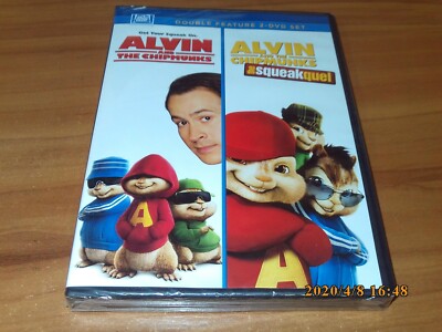 Alvin And The Chipmunks/The Squeakquel Double Feature (DVD 2012 2-Disc Set) NEW