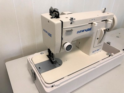 SEWLINE 7PORTABLE WALKING FOOT ZIG ZAG  +CASE +EXTRAS  INDUSTRIAL SEWING MACHINE