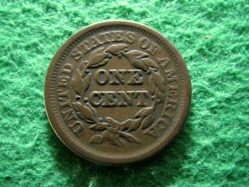 1851 Braided Hair Large Cent - Higher Grade Circulated