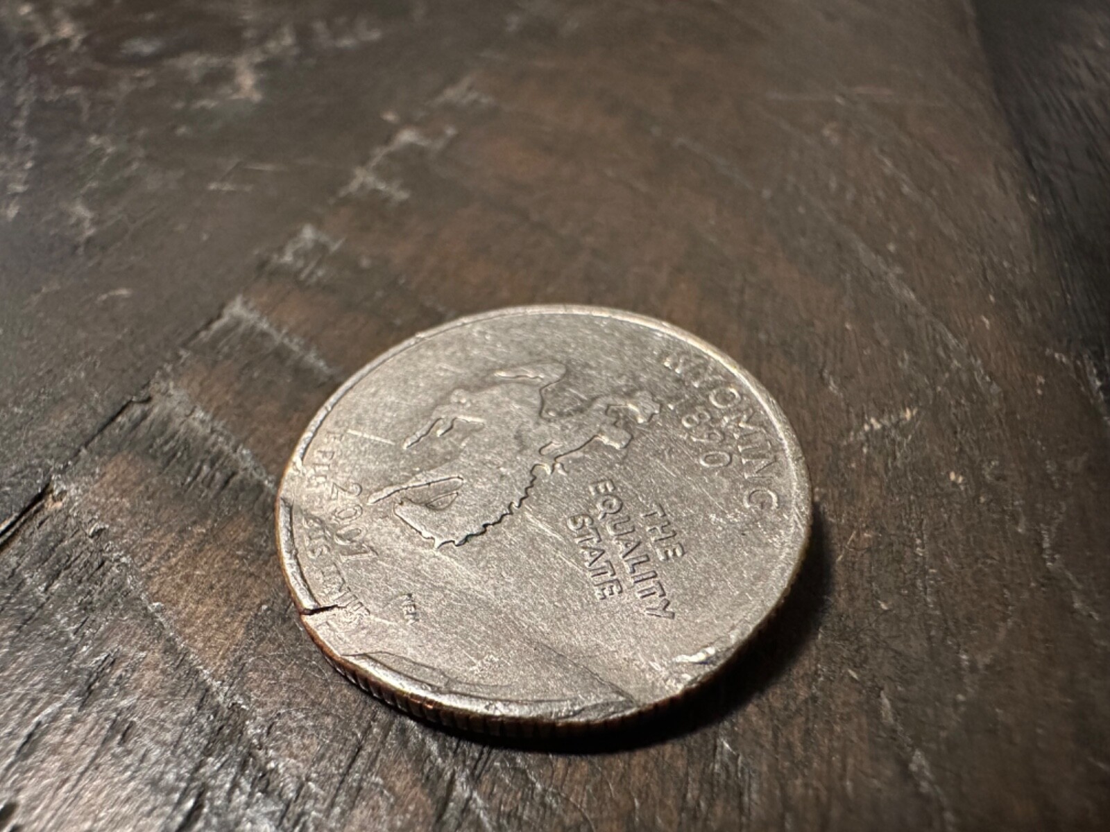 【新品未使用】2007年発行 ワイオミング州Quarter 1 バンク•ロール 2007 P Wyoming State Quarter. Uncirculated from US Mint roll