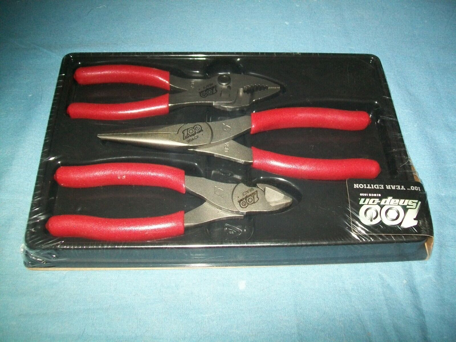 New Snap-on™ 100th Anniversary 3Pc Pliers Plier Set New Snap-on™ 100th Anniversary 3Pc Pliers Plier Set