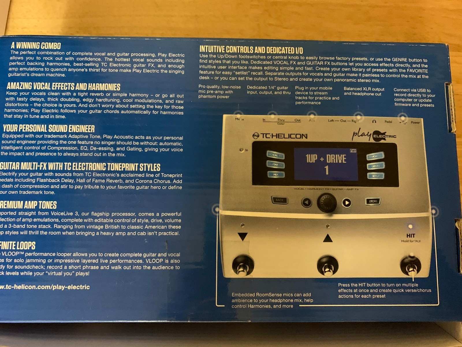 TC Helicon Voice Play Electric Guitar and Vocal FX