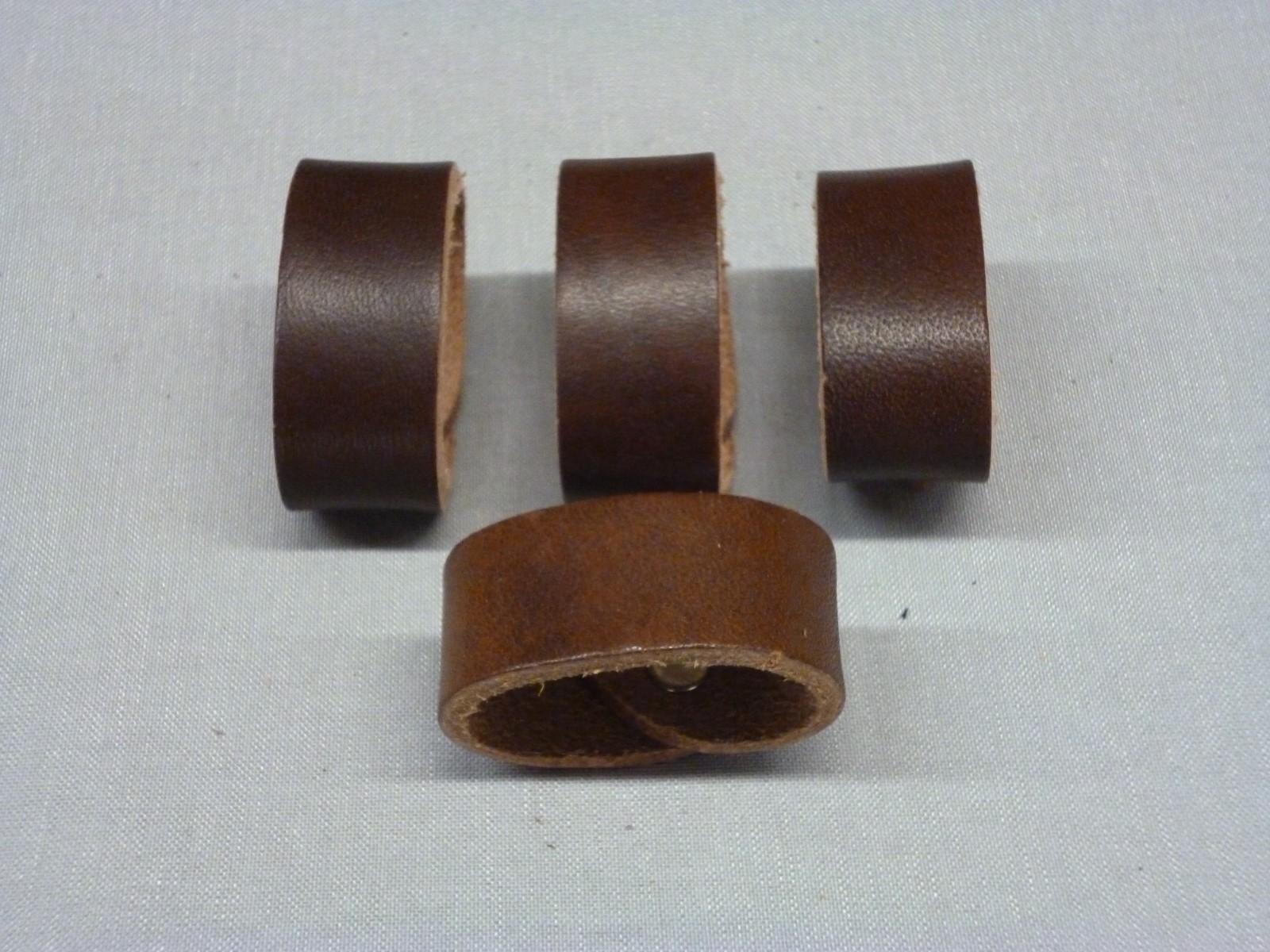 Tan Brown Belt Loops Real Leather Replacement Spare Handmade Fits To