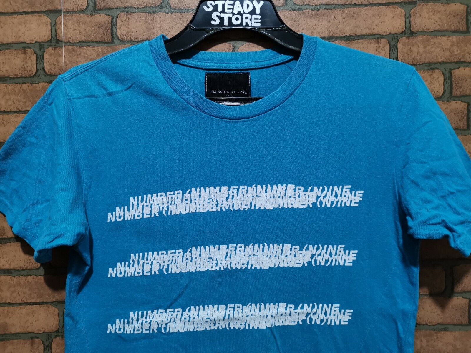 VINTAGE NUMBER (N)INE NINE DENIM JAPAN SPELL OUT JAPAN T VINTAGE NUMBER (N)INE NINE DENIM JAPAN SPELL OUT JAPAN T