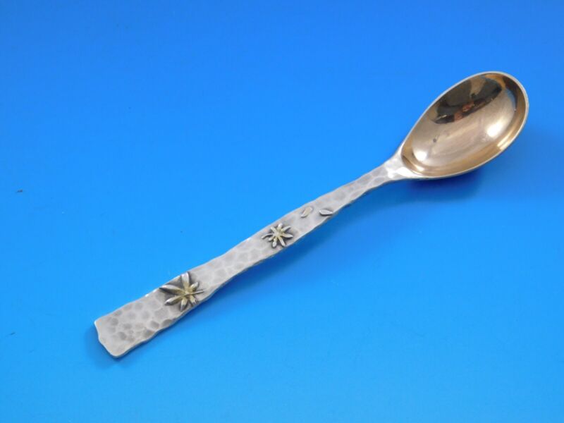 Lap Over Edge Tiffany & Co Sterling Silver Demitasse Spoon Gw Applied Leaves