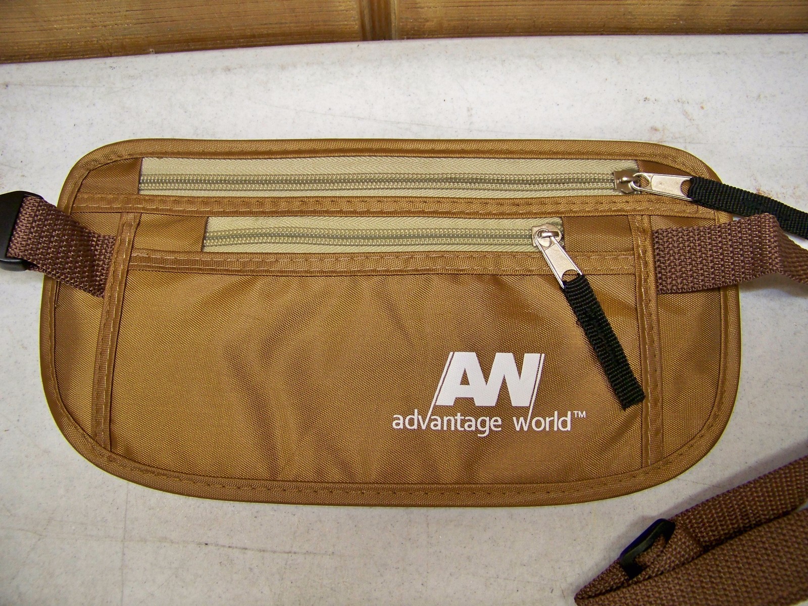 2 Advantage World Undercover Money Belts Rfid Khaki New