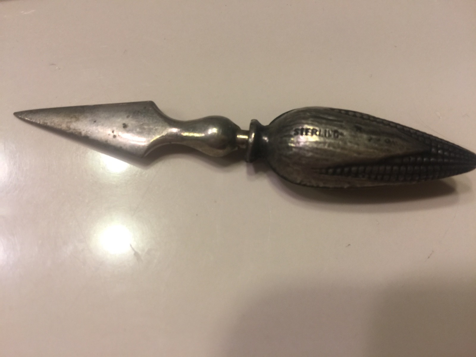 Lot 9 Vintage Sterling silver corn cob holders 3 inch