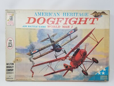 American Heritage DOGFIGHT 4302 World War I Air Battle Game 1962 Milton Bradley