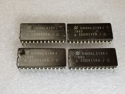 NSC DM54LS154J/883 4 to 16 Line Decoder/Demultiplexer CDIP24 x 1pc
