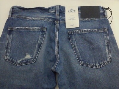 LEVI'S 511 Slim Japan Made & Crafted Big "E" Destroyed Ripped Jeans Men's $228