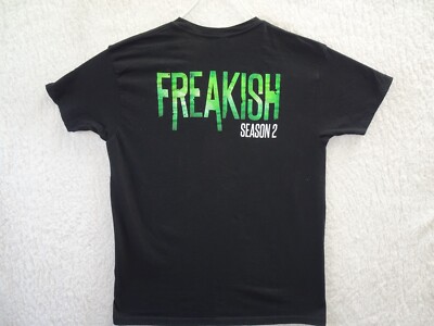 Freakish Season 2 Horror TV Series TM Studio Rentals T Shirt Large Black NWOT