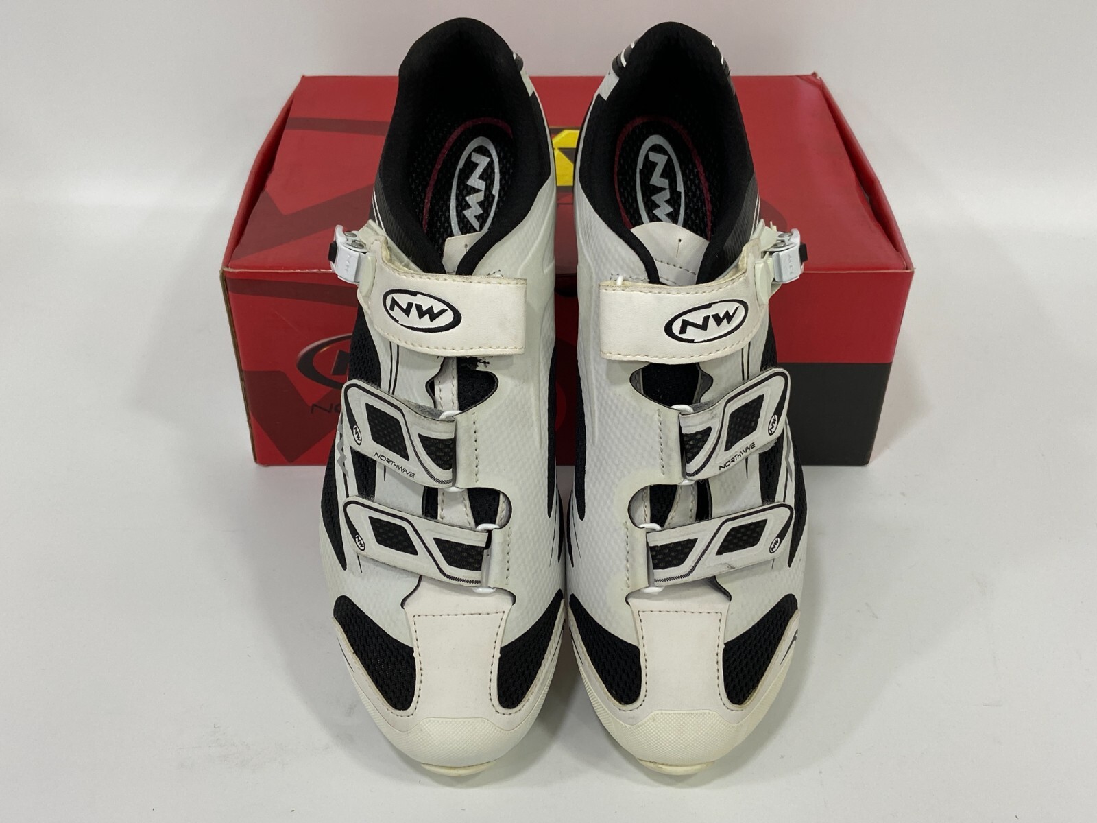 NORTHWAVE SCORPIUS SRS サイズ42 Northwave Scorpius 3S MTB SPD Shoes Size 42 Black White Hook