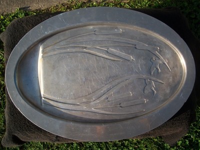 Vintage West Bend Serv-It Roaster Broiler Server / Ducks & Cattails Relief