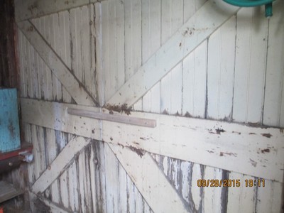 ANTIQUE VINTAGE CARRIAGE DOORS PAINTED WHITE