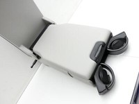 Mercedes W205 C180 14-19 Armlehne Mittelarmlehne Auflage mit Becherhalter für Rücksitzbank Leder Greige Mercedes... Vorschau 5
