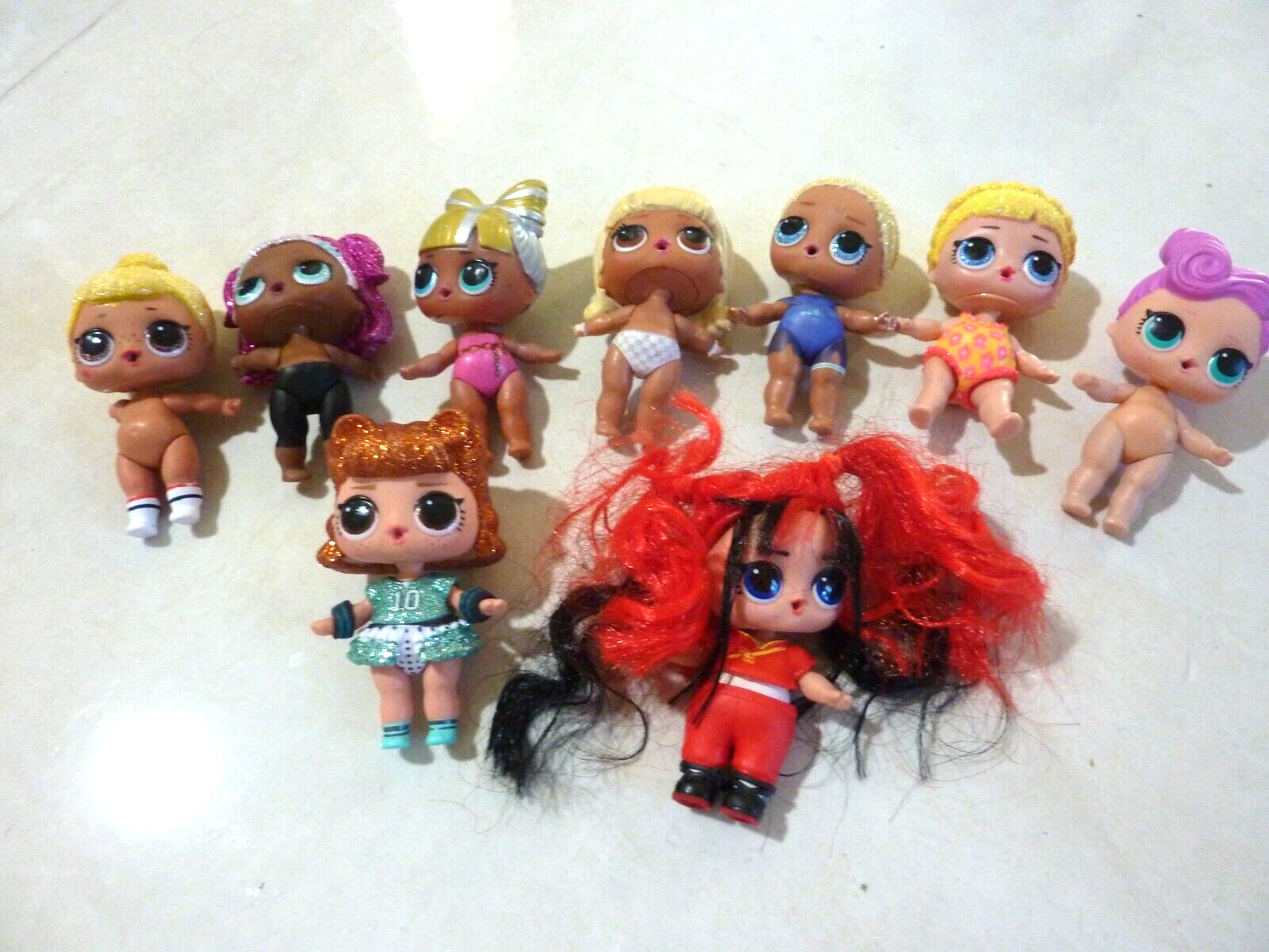 LOL Surprise Doll Lot OF 9 Figures Accessories Sparkle Sparkly Glitter eBay