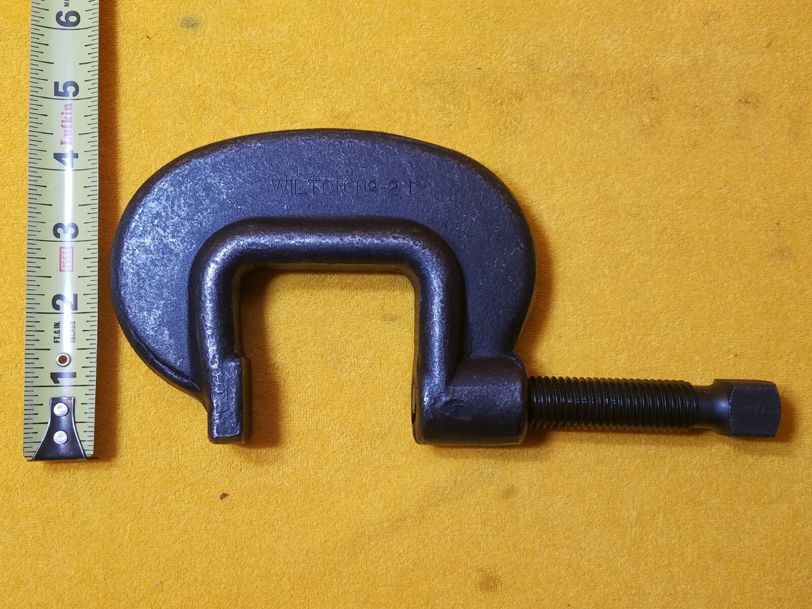 NEW WILTON 14536 HD STEEL C CLAMP 2&3/8 OPENING 1&7/8 THROAT DEPTH