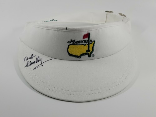 BOB GOALBY US MASTERS SIGNED PGA VISOR GUARANTEED AUTOGRAPH AMERICAN NEEDLE