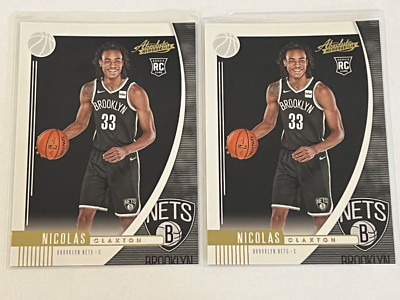 2019-20 Panini Absolute Nicolas Claxton Rookie RC #98 Brooklyn Nets Lot